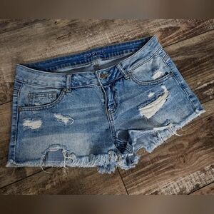 EMPYRE Distressed Denim Shorts Size 5